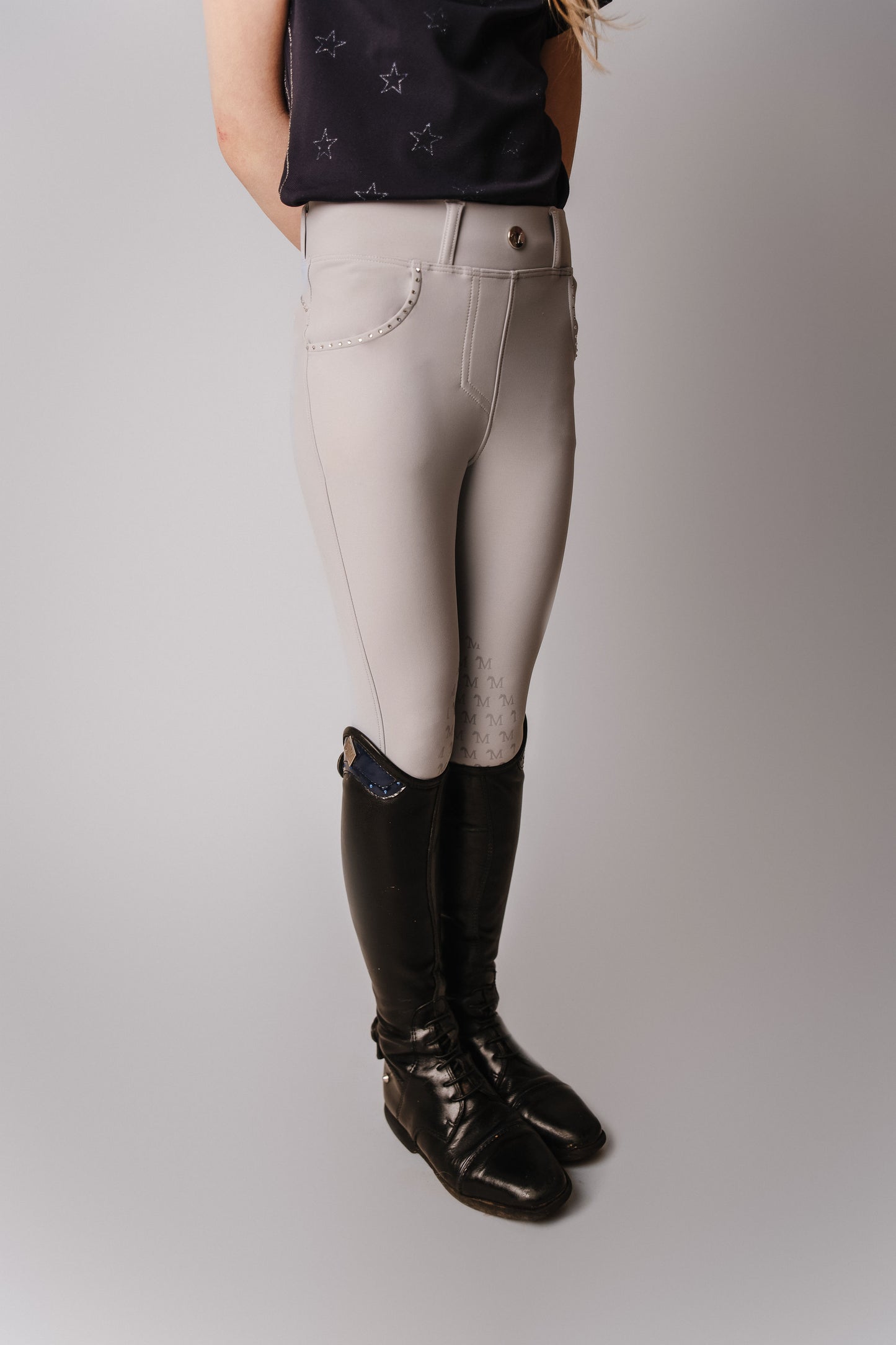 Fabbri Junior Pro Competition boots by Meliora Equestrian perfect for younger riders - photo of boot